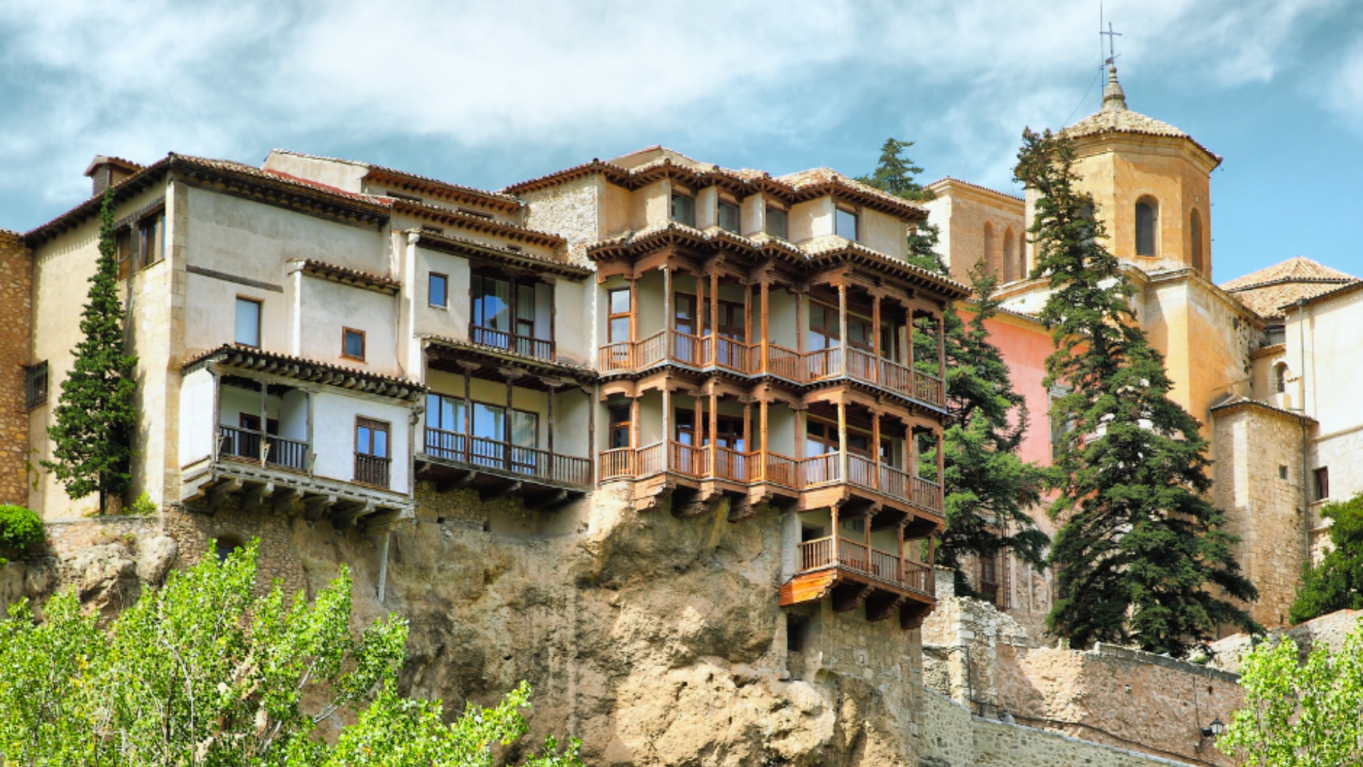 De hangende huizen in Cuenca